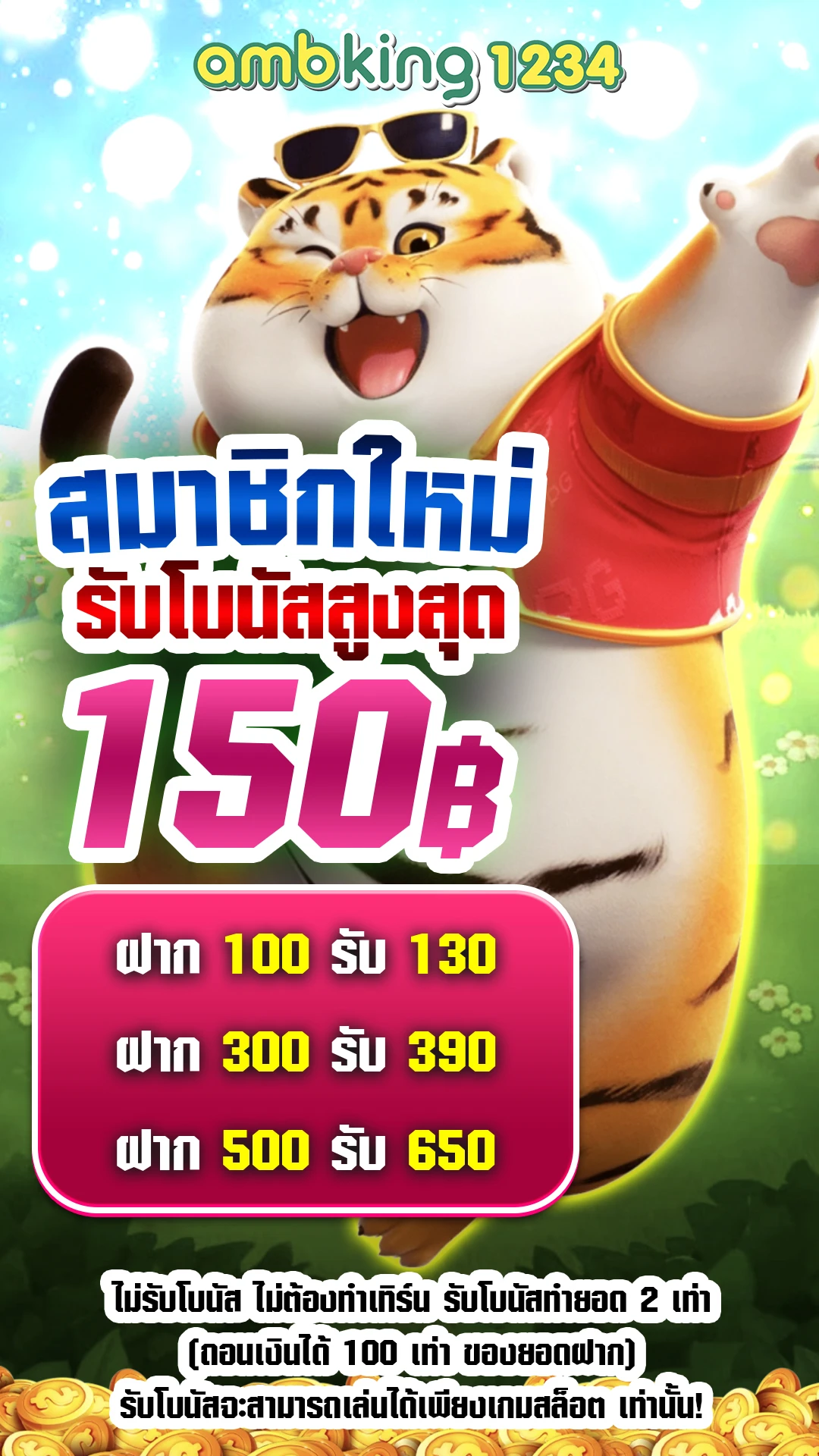 ฝาก4รับ100ถอนไม่อั้น - แบนเนอร์โปรโมชั่น