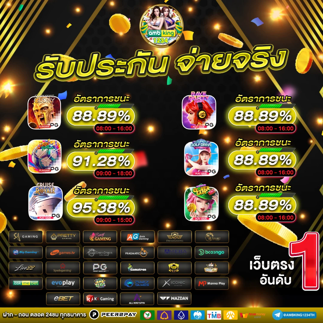 เว็บพนันออนไลน์อันดับ1 - แบนเนอร์โปรโมชั่น